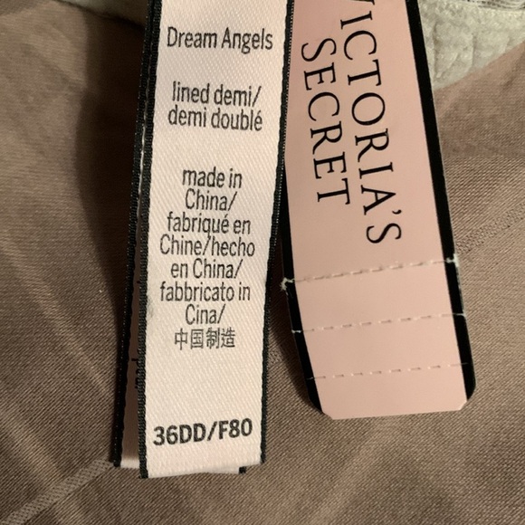 NEW VICTORIA’S SECRET HIGH NECK BRA Dream Angels Lined Demi Bra Bustier - Picture 12 of 12